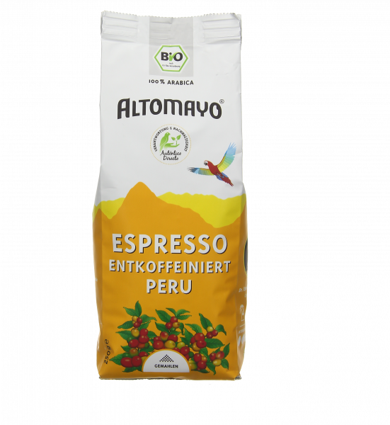 Decaffeinated espresso, ground